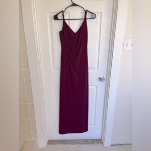 David’s Bridal Wine Red Dress Size 2